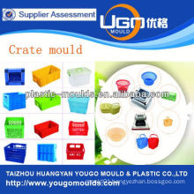 seafood crate injection plastic mould buyer with hot runner